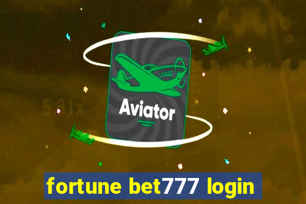 fortune bet777 login